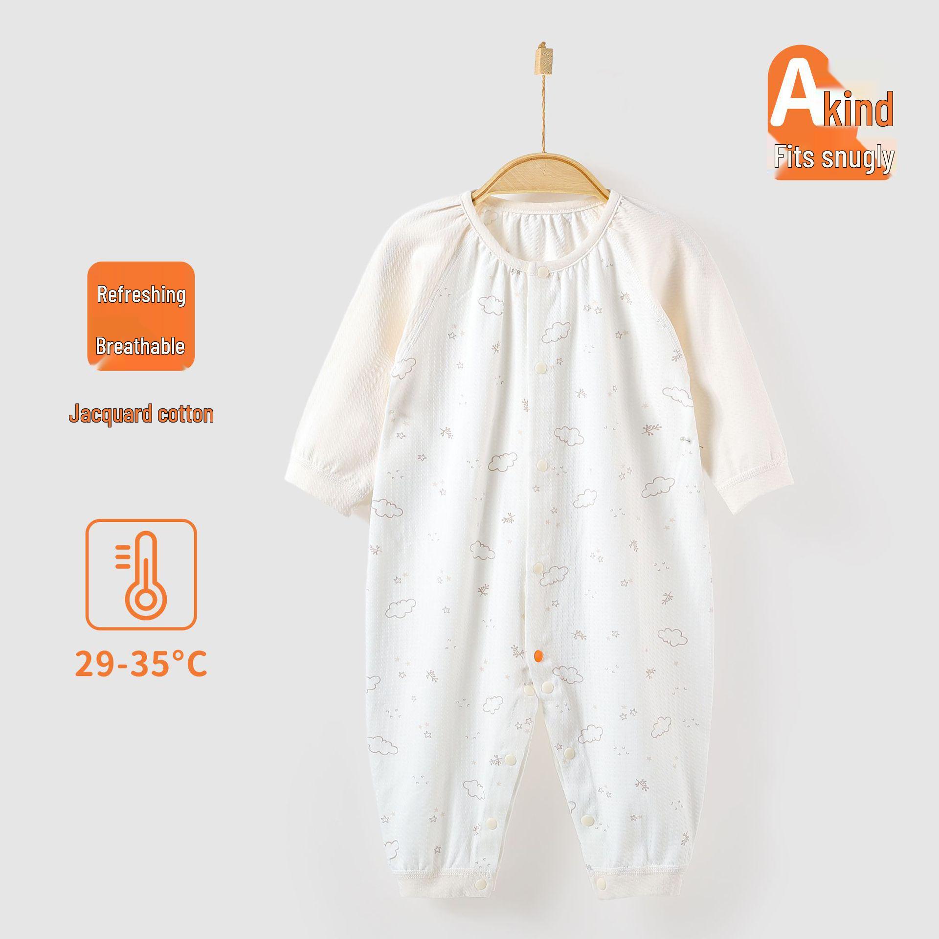 

Izhijia Summer Baby Romper: Newborn Long Sleeve Casual Onesie, Lightweight for Warm Weather 80cm