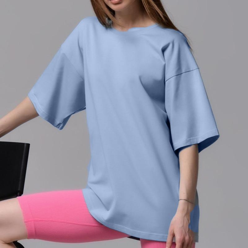 Damen Einfarbig Kurzarm Frühling und Sommer Modelle von Einfarbig T-Shirt Baumwolle Kurzarm Lose Hundert Tops