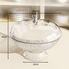 Latest Fruit Tray with Cover Living Room Fruit Tray with Case Dust Resist Coffee Table Candy Tray Can Drain Water and Insect Prevention