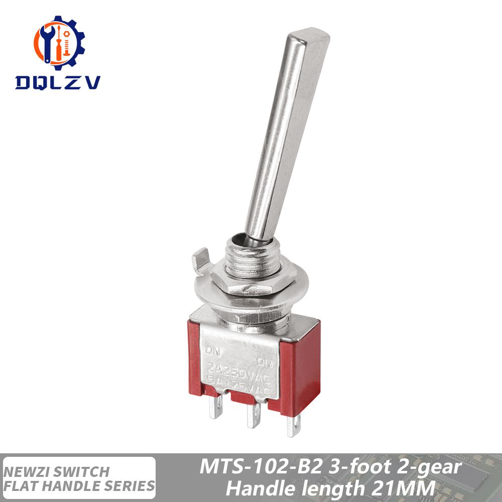 SH T80-T Series Flat Handle 6.35mm Panel Mount Mini Toggle Switch For RC Model Remote Controlller