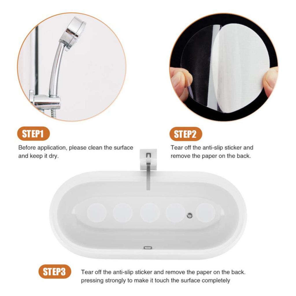 Bathroom Slip Transparent Non-Slip Tape Anti-Slip Strips Shower Stickers Square Round Flower Shaped Antiskid Sticker