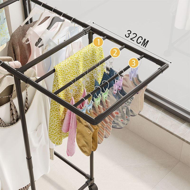 Portable Multi-Functional Clothes Drying Rack for Home & Balcony Storage