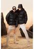 Black Gold Goose Down Hooded Jacket 2023 - Thickened Winter Edition for Couples