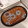 Bathroom Toilet Absorbent Floor Mat Bathroom Door Dirt Resistant Quick Drying Anti Slip Mat