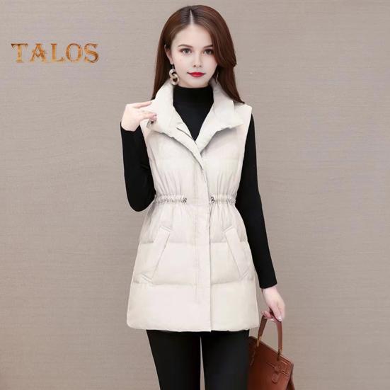 Женское зимнее пальто с воротником-стойкой — фото 5