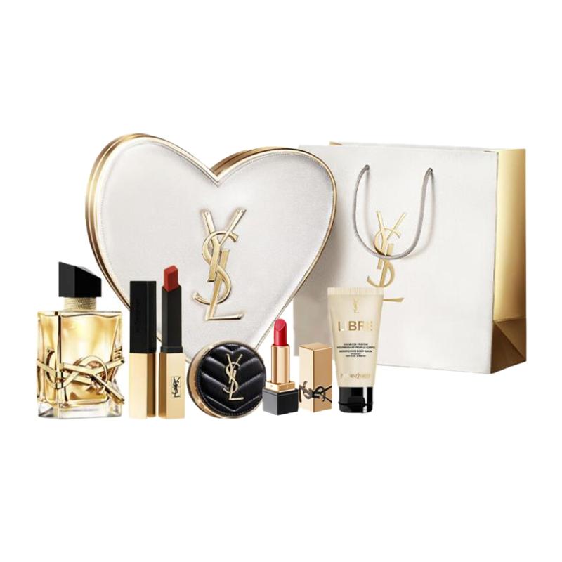 SAINT LAURENT Lipstick Perfume Makeup Set Freedom Water Gold Bar Eau De Parfum EDP Lavender Orange Oriental Fougere Gentle