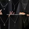 2024 Trendy Women’s Light Luxury Long Double Layer Necklace - Perfect Autumn & Winter Sweater Chain Accessory