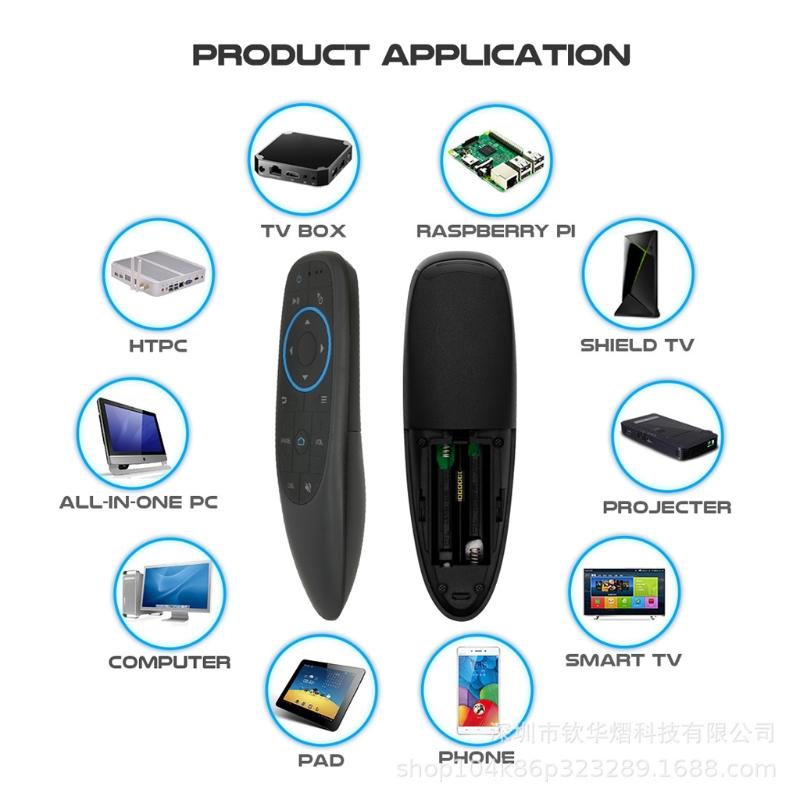 G10BTS Bluetooth-compatible Remote Control Wireless Air Mouse 6-Axis Gyroscope Wireless for Smart Remote For Smart TV Bo