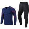 Men's Jersey Set Long Sleeve Goalie Shirt Protective Training Uniform Goalkeeper Trousers