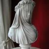 Artistic Veil Decoration for Women A Mysterious and Retro Home Decoration Piece with A White Statue