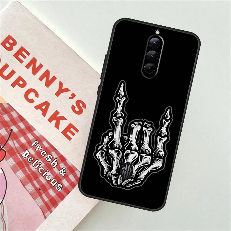 Skeleton Middle Finger Case For ZTE Nubia Red Magic 9 Pro Plus 5S 5G 6R 6 7 6S 7S 8 8S Pro Plus Back Cover Funda