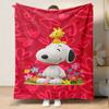 Warm blanket, Snoopy cartoon pattern, comfortable nap blanket, soft and skin-friendly, a great gift for friends and family.