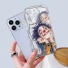 Kreslený vzor krémová textúra puzdro vlnitý okraj mäkký silikónový obal puzdro na telefón pre iPhone Samsung Huawei Honor Xiaomi Redmi Infinix Tecno
