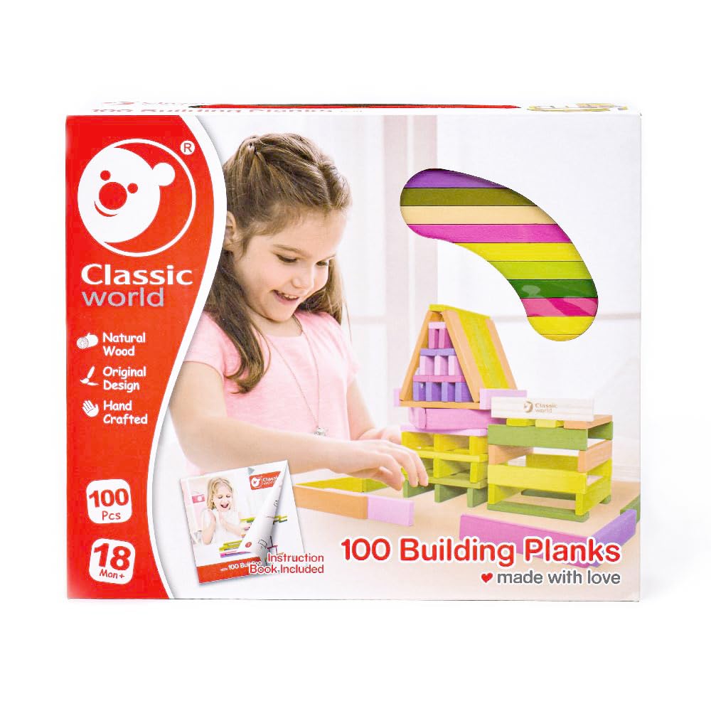 Classic World Building Colorful 3D Montessori Style for Girls and Ages 1 18 2 3 4 Presents for and Perfect for School Sports and Long Autumn Nights