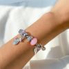 Retro Multi-Eye Luminous Stone Open Bracelet, Simple Diamond-Encrusted Lucky Bag Big Tree Jewelry