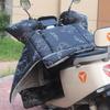 Zimowa osłona przedniej szyby do samochodu elektrycznego i motocykla - Wyściełana polarem, Pogrubiona, Wodoodporna, Wiatroszczelna, Ochrona przed zimnem.