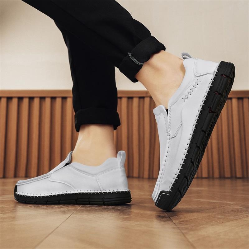 High Quality Men's Casual Leather Soft Bottom Shoes Comfy Big Size 39-48 Business Classic Business Shoes Flat Designer Loafers