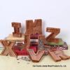 Creative Wooden Piggy Bank: Transparent Letter Coin Box for Kids