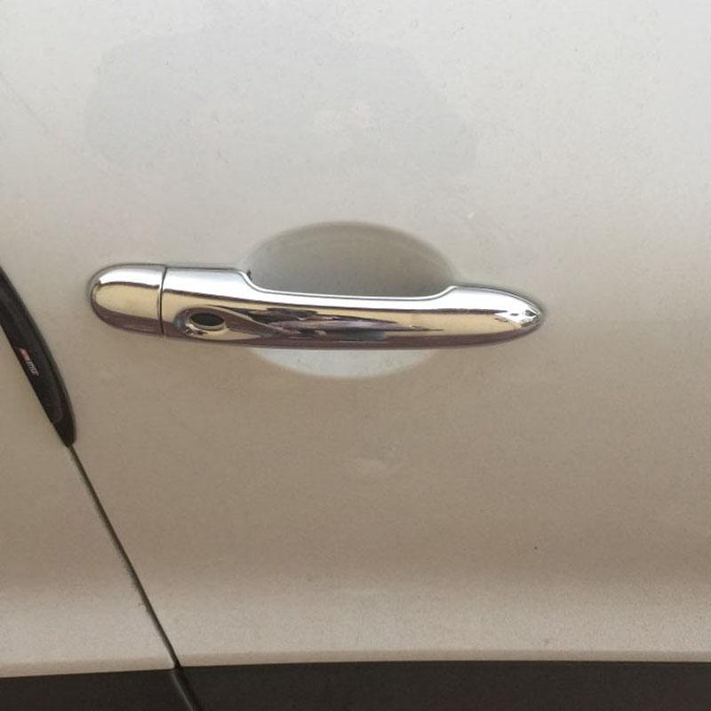 Abs Chrome Door Handle Cover for Renault Clio Iv 4 Lutecia 2014 2015 2016 2017 2018 Car Accessories Color Imatation Carbon