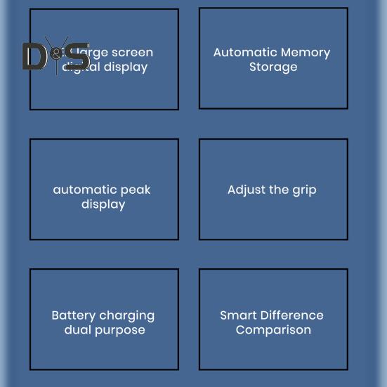 Handdynamometer, Griffstärkentrainer, 189 kg, elektronischer Handtrainer, Tester, Griffverstärker, Handgriffmessgerät mit LCD-Display