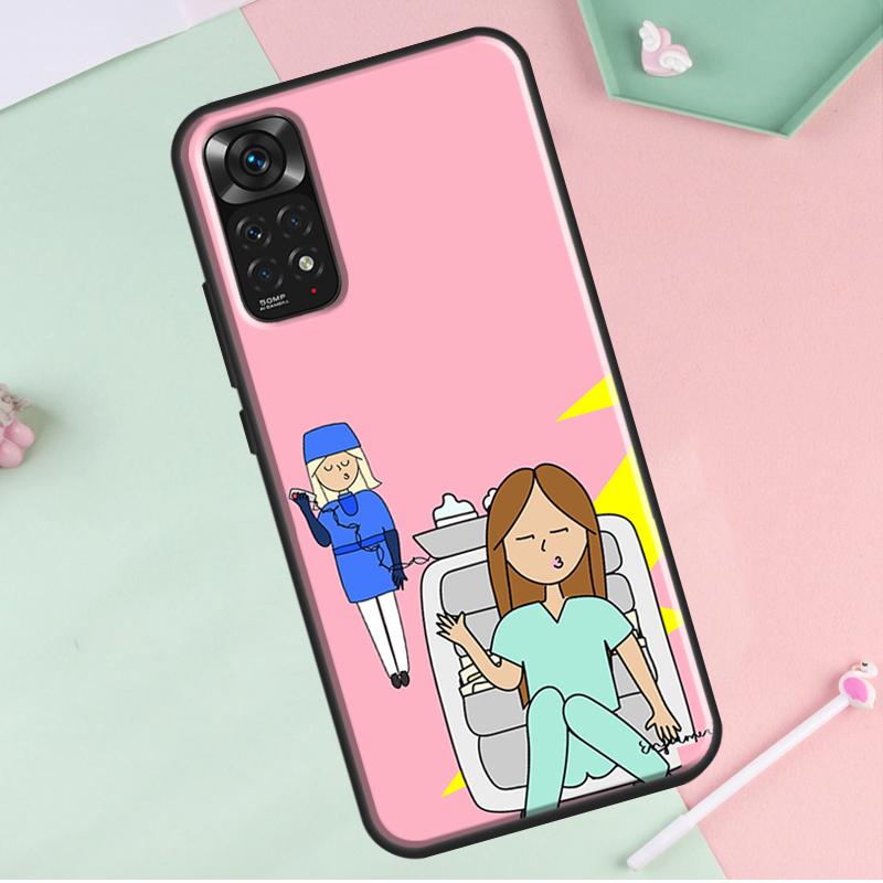 

Чехол для Redmi Note 12 Pro Plus с изображением медсестры, врача, стоматолога, для Redmi Note 10 8 9 11 Pro 12S 11S 10S 9S 9C 10C 12C Redmi Note 12 4G