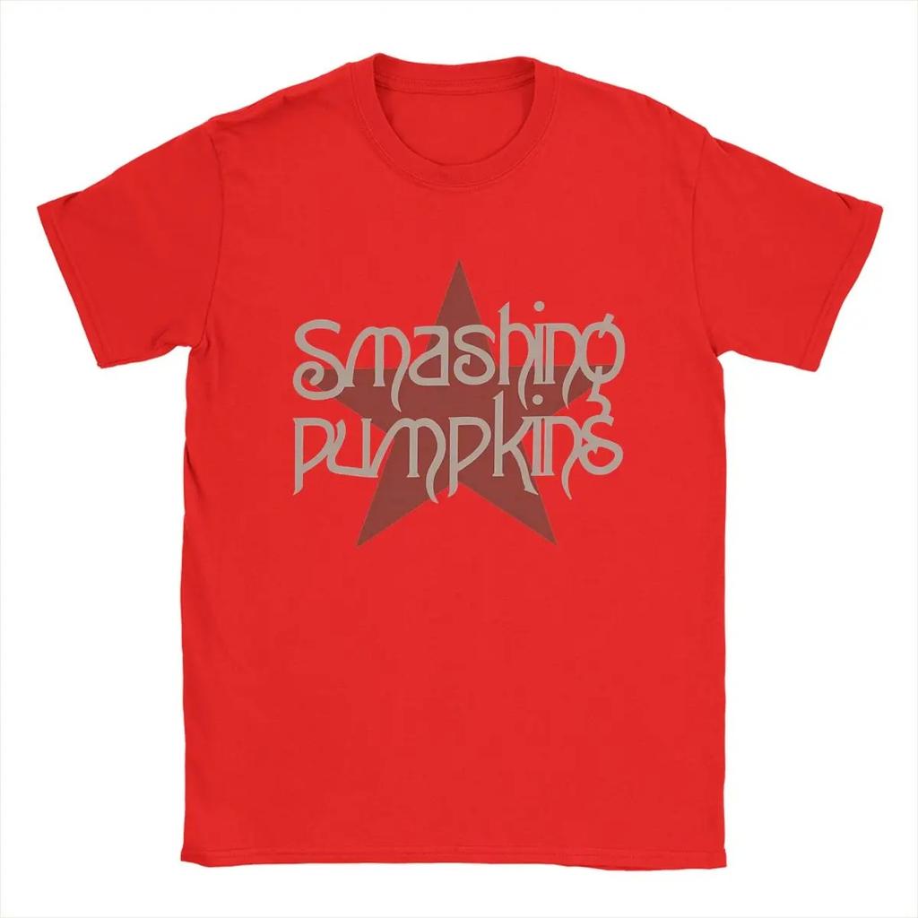 The Smashing Pumpkins Vintage Stern Logo Rockband T-Shirt 90er Alternative Metal Unisex Schwarz Damen und Herren T-Shirts