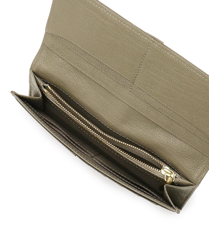 Toff & Loadstone Schlanke Lange Geldbörse, Leichte Schrumpfung, Dünnes Rindsleder, Einheitsgröße, Etoupe Greige