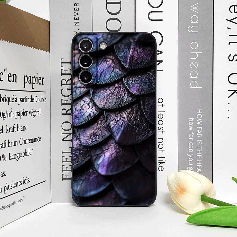 Creative Black Golden Scale Texture Printed Phone Case for OPPO Realme 14 Pro Plus 13 12 Lite 11 10 Pro+ X7PRO Ultra Soft Cover