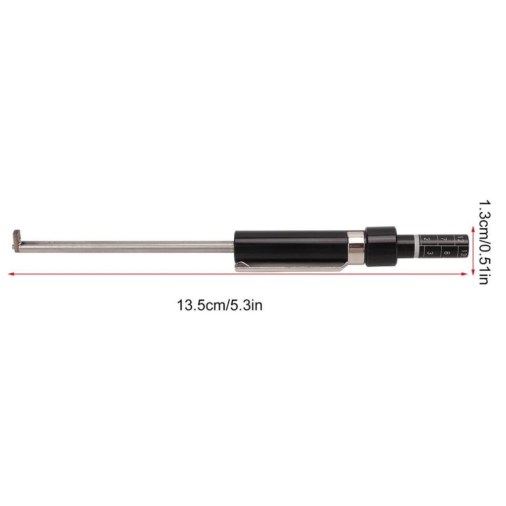 Brake Pad Measuring Tool, Heavy Duty 1.5mm Calibration Check Mark Brake Pad Measuring Gauge Universal for Internal External