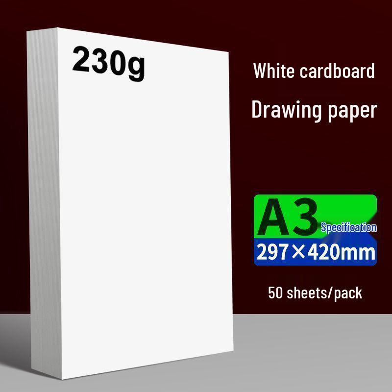 Białe Kartony - Format A4 i A3, Dutch White, do Sztuki Dziecięcej, Rysowania 4K i 8K oraz Projektów Rękodzielniczych.