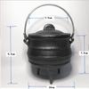 Handmade Cast Iron Geometric Tripod Pot: Retro Ornaments & Ritual Decor