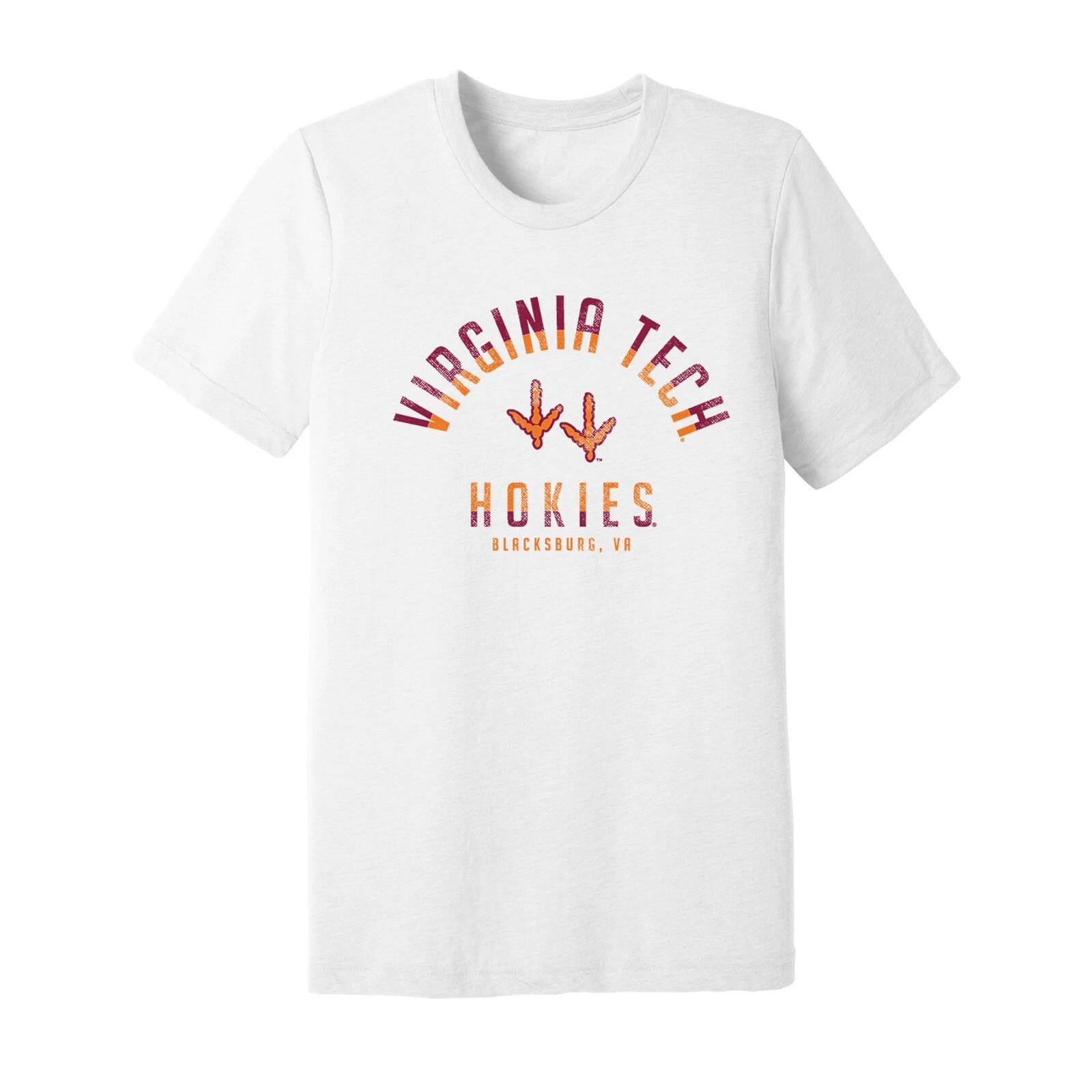 Virginia Tech Division Arch Triblend T-Shirt - Solid White 2XL