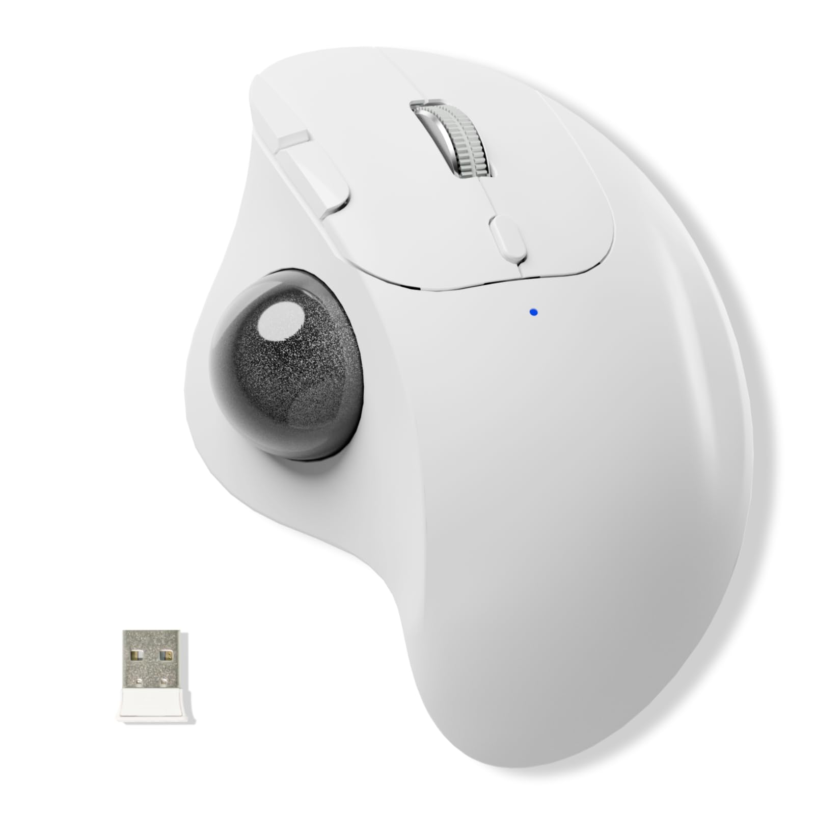 

Ewin Trackball Bluetooth Simultaneous Connection for 3 Wireless High Instant 7 Compatible with and Android Mouse, & 2.4GHz Compatible, Devices, [New