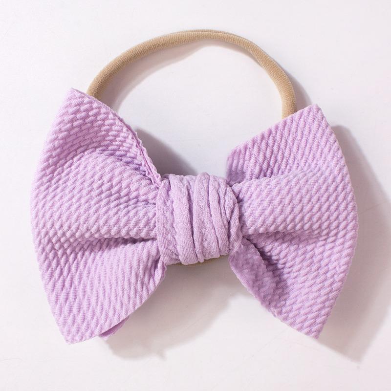 New versatile nylon baby headband, cute bow children's headscarf, thin breathable baby hair accessories
