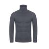 Pánský rolák s dlouhým rukávem, jednobarevná, strečová halenka slim fit spodního střihu