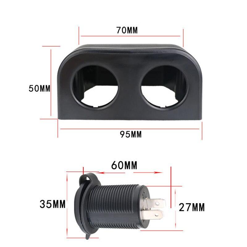 2 löcher Zelt Basis Auto Steckdose 12V 24V Wasserdichte USB Power Adapter Buchse Auto Zubehör für Boot RV