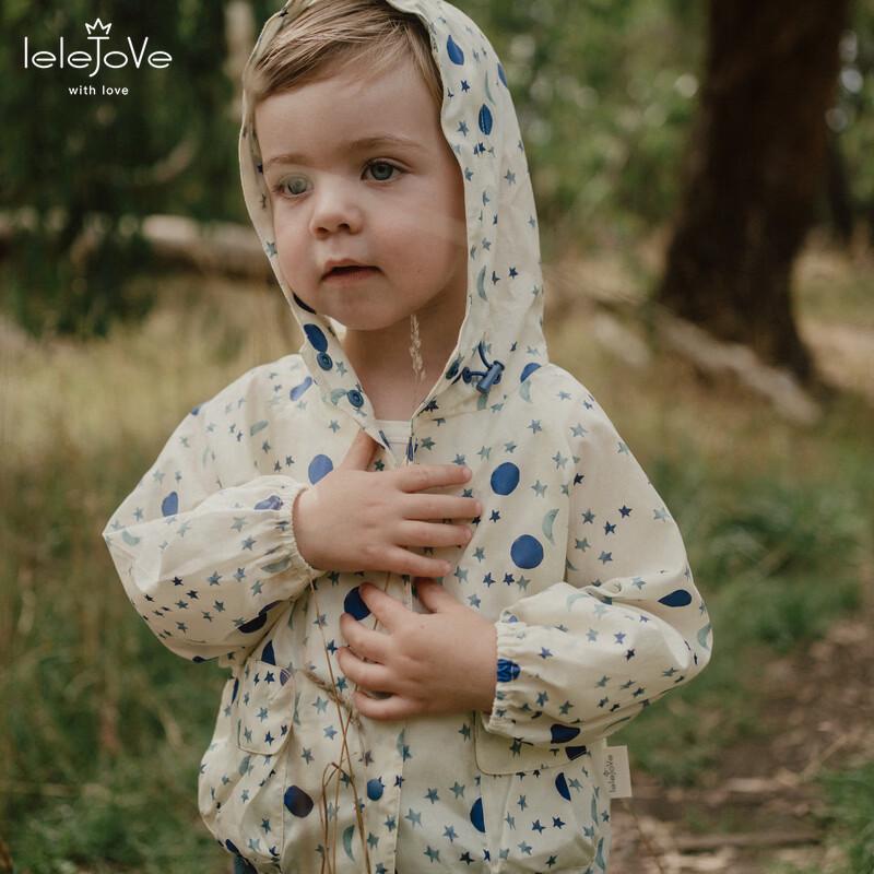 LELE JOVE Kinder Sommer Kapuzenjacke mit Aufdruck Sonnenschutz