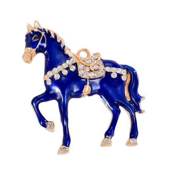Yousheng Chinese New Year Horse Charm 2026Year of The Horse Mascot Pendant Lucky Zodiac Animal Alloy Feng Shui Charm for DIY Keychain Bracelet Jewelry
