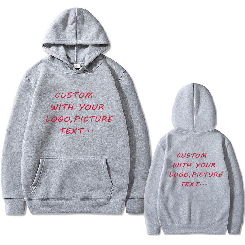 Custom Wtih Your Own Logo 06 Hoodie Men Women DIY  Casual Fleece Cotton Sweatshirt Kinds of Colors Oversized Hoody
