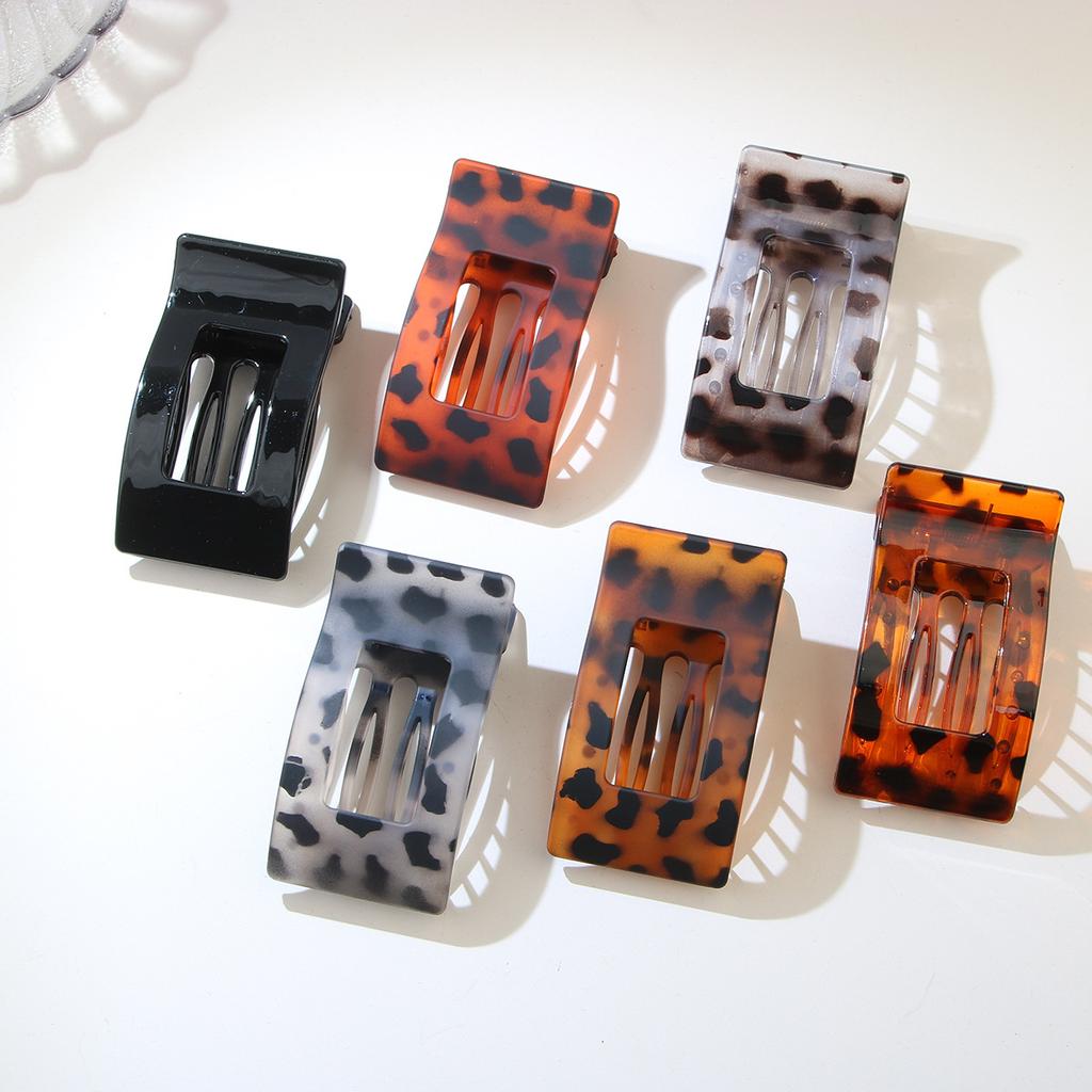 Large Seamless Spray Paint Flat Duckbill Hairpin Female Back of The Head Hairpin Hair Accessories