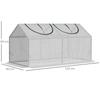 Greenhouse with Windows, PE Mesh Film, Foil Greenhouse Made of Steel, Hothouse for Balcony, Garden, Tomato House 120x60x60cm