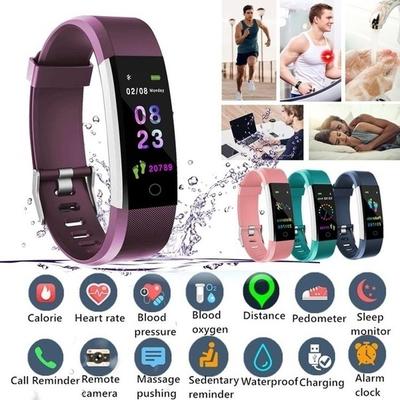 Vogue For Men Women IOS Andriod Smart Band Monitor Pedometer Activity Tracker IP67 Screen Fitness Fashion Watch Color Smart Bracelet Heart Rate