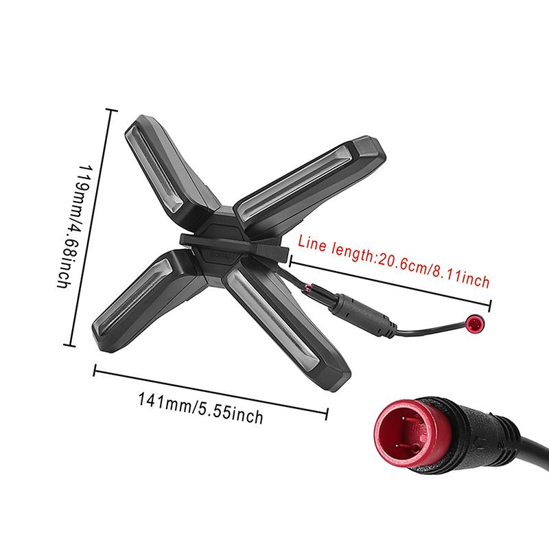 

[Q]Original Headlight For Segway Ninebot ZT3/ZT3 Pro Electric Scooter X-shaped 4W Super Bright Front Light Spare Parts чорний