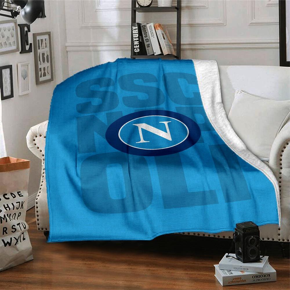 Napoli Theme Printed Blanket - Perfect for Couch, Bed, Travel & Outdoor Use | Machine Washable, Cozy & Durable.