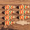 9-Color Small Fish Pendant, 14x35mm Alloy Charm, KC Gold Enamel Sea Animal Accessory