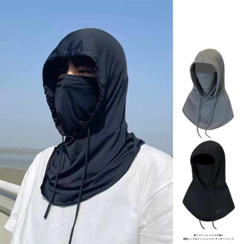 Outdoor Full Face Cover Anti-UV Sunscreen Mask New Sun Cap  Summer