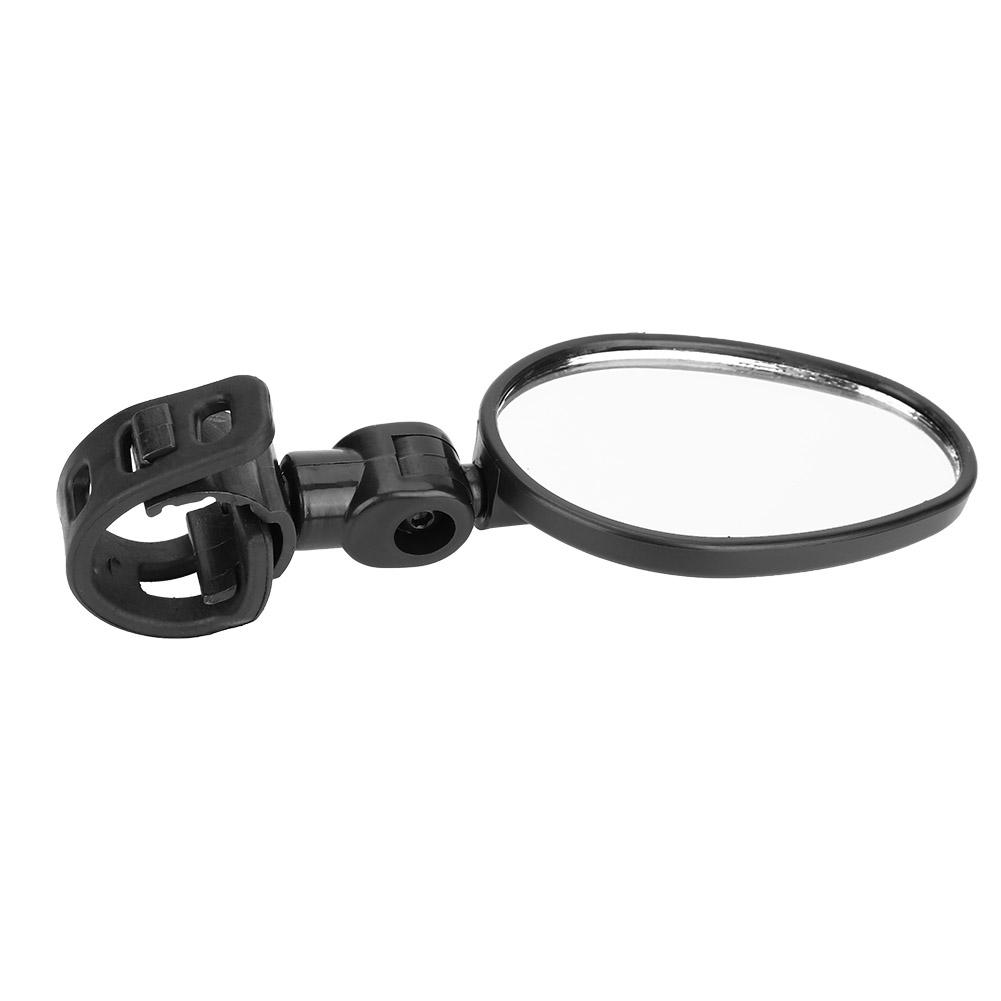 Durable 360 degrees Rotate Adjustable Handlebar Rearview Road Mountain Bicycle Safety Mirror Oval