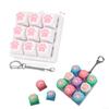 Cat Pawl 9 Keyboard Relaxation Keychain With Led Bag Charm For Adults Teen Counter Stress Finger Fidgeting Keyboard Games Key Chain