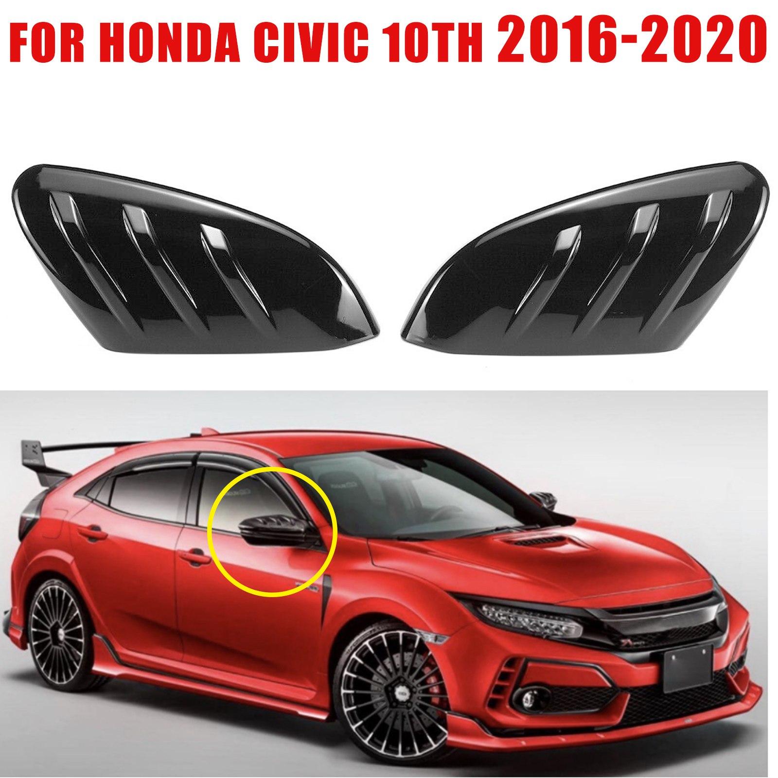 

Черная крышка бокового зеркала заднего вида в стиле Mugen для Honda Civic 10TH