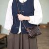 Johnature Versatile And Minimalist Small Crossbody Bag Genuine Leather Solid Color Soft Cowhide Mini Shoulder Bag